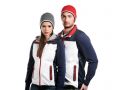 Polo logots Chervo : Bonnets rayure ski H/F